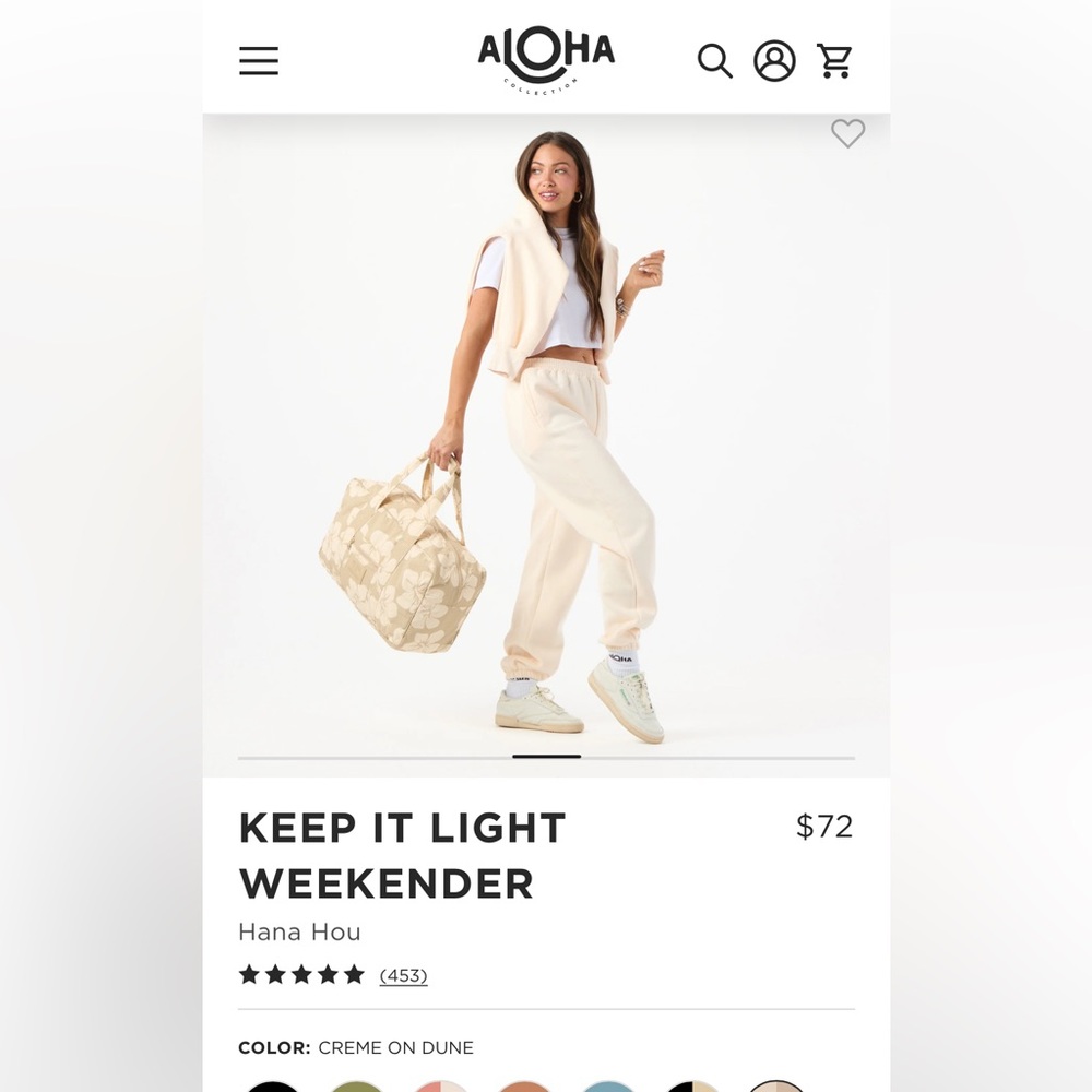 Aloha Collection Keep it Light Weekender Bag